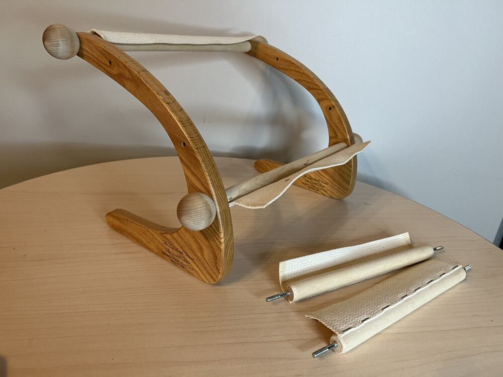 The Lap Stitch Dutch Treat Frame Oak 9" & 12" Dowels Doodlin Around Design